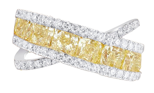 Canary Yellow Diamond Ring